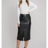 Ms. Meri Mak Ezra Midi Skirt - Black
