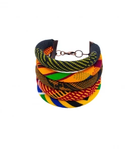 Cord & Cloth Hand-Made Accessories Marula Kente Bangle