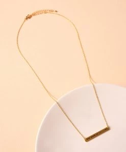 Ms. Meri Mak Hand-Made Accessories Enchanted Morse Code Mother Necklace