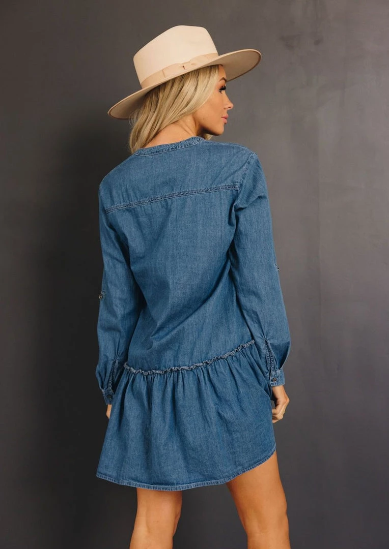 Ms. Meri Mak Aadi Chambray Denim Dress Shop Sale- 2021 Collection
