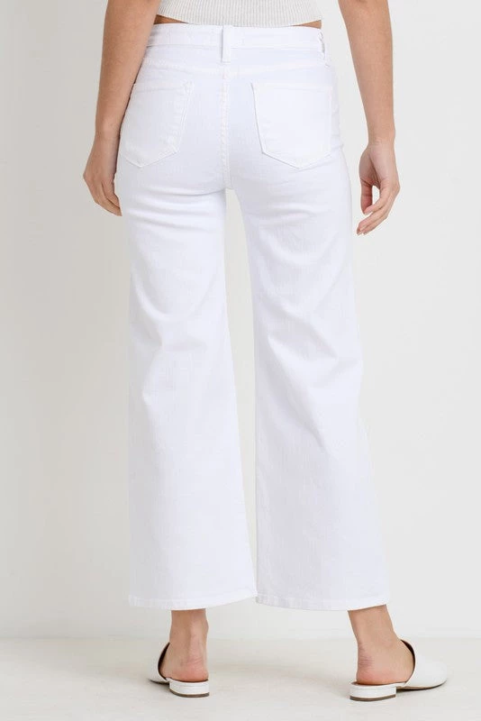 Ms.Meri Mak Odile White Denim Jean Trousers