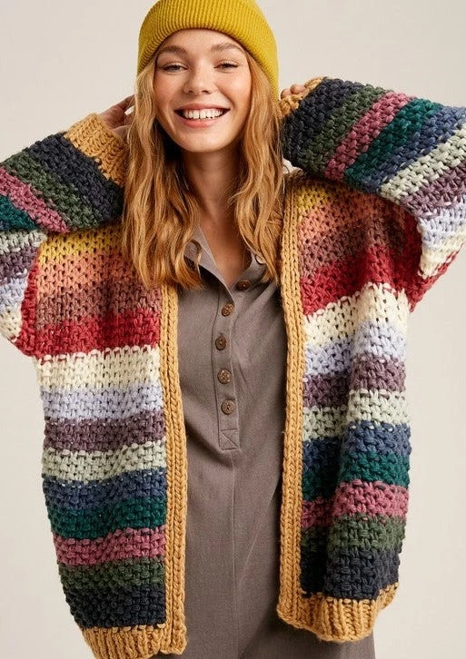 Ms. Meri Mak Cardigans & Blazers Lana Rainbow Cardigan