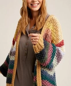 Ms. Meri Mak Cardigans & Blazers Lana Rainbow Cardigan