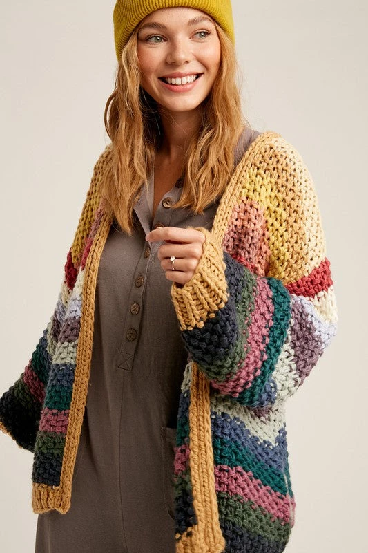 Ms. Meri Mak Cardigans & Blazers Lana Rainbow Cardigan