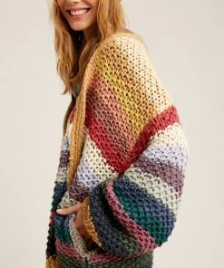 Ms. Meri Mak Cardigans & Blazers Lana Rainbow Cardigan