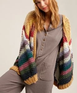 Ms. Meri Mak Cardigans & Blazers Lana Rainbow Cardigan