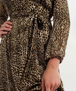 Ms. Meri Mak Caro Green Petal Design Midi Dress Dresses & Jumpers