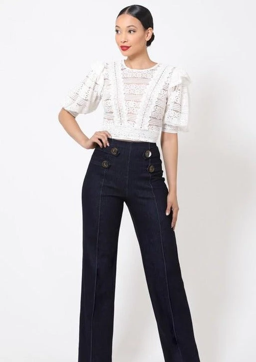 Ms. Meri Mak Pazia Denim Trouser