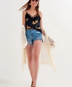 Ms. Meri Mak Thomas Tiger Print Cami Shirts & Tops