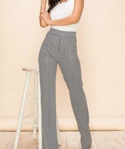 Ms. Meri Mak Pascual Luxe Lounge Houndstooth Print Pant