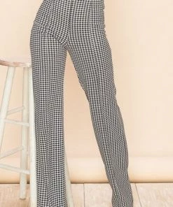 Ms. Meri Mak Pascual Luxe Lounge Houndstooth Print Pant