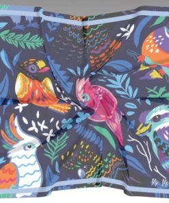 Ms. Meri Mak Silk Robes & Scarves Oiseaux Art Silk Scarf