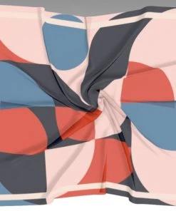 Ms. Meri Mak Gabriel Abstract Scarf Silk Robes & Scarves