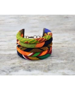 Cord & Cloth Hand-Made Accessories Marula Kente Bangle