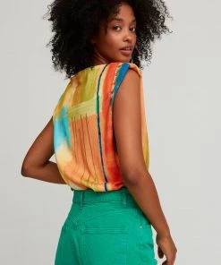 Aldo Martins Mastic Tie-Dye Cap Sleeve T-shirt