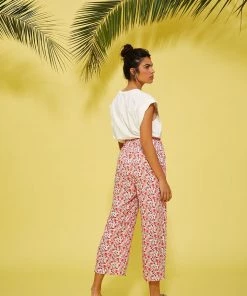 Lolitas & L New Arrivals Red Floral Trousers