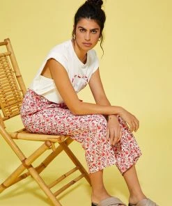 Lolitas & L New Arrivals Red Floral Trousers