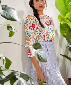 Lolitas & L New Arrivals Red & White Pinstripe Skirt