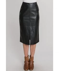 Ms. Meri Mak Ezra Midi Skirt - Black