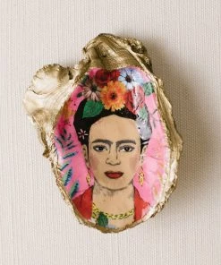 Grit & Grace Studio Hand-Made Accessories Tropical Decoupage Oyster Ring Dish