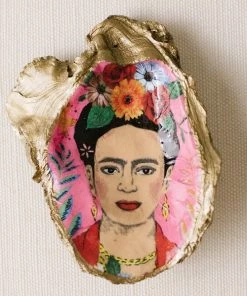 Grit & Grace Studio Hand-Made Accessories Tropical Decoupage Oyster Ring Dish