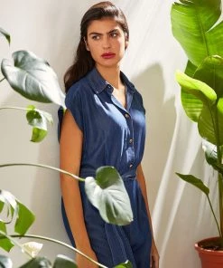 Lolitas & L Madu Denim Stone Wash Jumpsuit New Arrivals