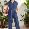 Lolitas & L Madu Denim Stone Wash Jumpsuit New Arrivals