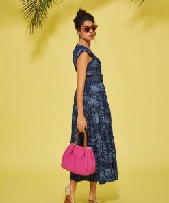 Lolitas & L New Arrivals Alfeu Denim Floral Maxi Dress