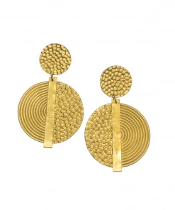 Ms.Meri Mak Hand-Made Accessories Edouard Hammered Spiral Earrings