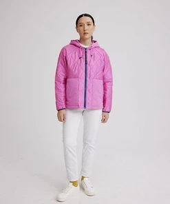 Nikki Jones Samone Quilted Mixed Media Jacket With Side Zips New Arrivals