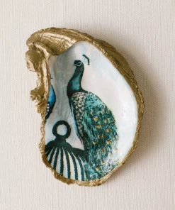 Grit & Grace Studio Serenity Decoupage Oyster Ring Dish