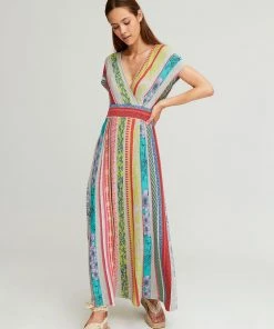 Aldo Martins Basil Dress Abstract Waist Midi Dress