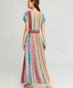 Aldo Martins Basil Dress Abstract Waist Midi Dress