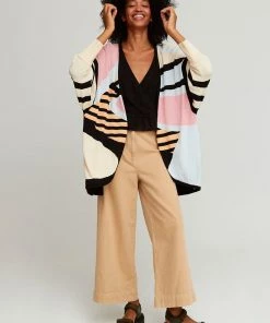 Aldo Martins Cayena Open Front Artist Designed Cardigan New Arrivals