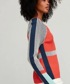 Aldo Martins Plume Orange & Charcoal Zip Cardigan New Arrivals