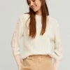 Aldo Martins New Arrivals Prune Button-Sleeve Crewneck Sweater
