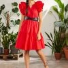 Lolitas & L Adriano Cotton Poplin Red Dress