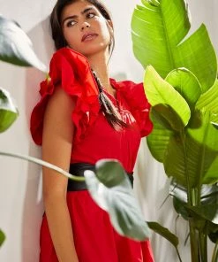 Lolitas & L Adriano Cotton Poplin Red Dress