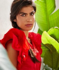 Lolitas & L Adriano Cotton Poplin Red Dress