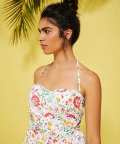 Lolitas & L Floral Dress With Removeable Straps