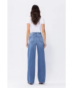 Ms. Meri Mak Pena Super High Rise Classic 90's Wide Leg Jeans Bottoms