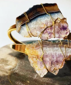 Hand-Made Accessories Bellamy Crystal Cuff Bracelet By Etymology Jewelry