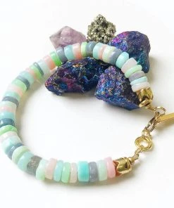 Etymology Jewelry Opal Candy Bracelet Hand-Made Accessories
