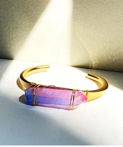 Hand-Made Accessories Bellamy Crystal Cuff Bracelet By Etymology Jewelry