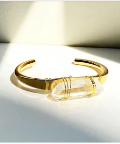 Hand-Made Accessories Bellamy Crystal Cuff Bracelet By Etymology Jewelry