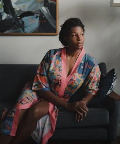 Silk Robes & Scarves Silk Kimono Minimundo By Santiago Paredes