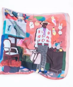 Silk Robes & Scarves Santiago Paredes: Atelier Portrait Silk Scarf