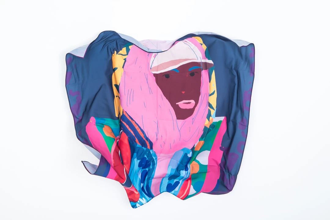 Silk Robes & Scarves Santiago Paredes: Dangelo Portrait Silk Scarf