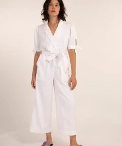 FRNCH Margot White Jumpsuit
