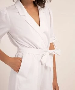 FRNCH Margot White Jumpsuit